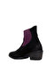 Shoes Black Nubuck Women's Heeled Boots 01Wp4903 - 4