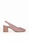 Dusty Rose Leather Women's Heeled Shoes 01We5600