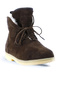 Khaki Suede Women's Flat Boots 01Wt3301 - 2