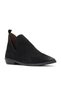 Black Nubuck Women's Flat Boots 01Wd3605 - 2