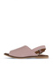 Dusty Rose Leather Women's Flat Sandals 01Wa5700 - 3