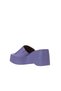 Lilac Leather Women's Wedge Heeled Slippers 01Wy9000 - 5