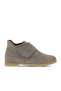 Beige Suede Women's Flat Boots 01Wt3312 - 2