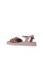 Dusty Rose Leather Women's Flat Sandals 01Wy9110 - 5