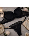 Sattens - Lace Chain Reinforced Bra Set - 3