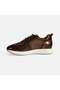 Men's Brown Lace-Up Leather Sports Shoes - 3