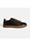 Men's Black Lace-Up Leather Casual Shoes - 2