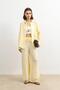 Yellow Adjustable Leg Draped Women's Trousers - 5