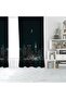 CITY LANDSCAPE DIGITAL PRINTING SINGLE WING FON CURTAIN - 2