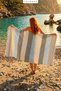 Natura Peshtemal | Cotton - Natural Fringed | Beach, Pool, Spa, Sauna, Sports, Travel Towel - Mint - 2