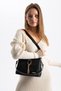 Sn 1438 Women's Shoulder Bag Handbag Arm Bag Daily Mosaic Black - 3