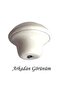 8Pcs White Mushroom Button Handle Furniture Drawer Cabinet Door Handle Metal Handle Accessories with Screw - 5