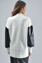 My Fashion Faux Leather Detailed Sweater - 2