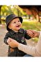 Unisex Kids Baby Jeans (Jeans) Printed Hat Jumpsuit (3/6/9/12) Months - 6