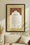 Ayetel Kürs-I Written Single Wooden Table - Black Wooden Framed Table for Home and Business - 2
