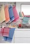 Pöti Checkered 6-Piece Drying Cloth, Nutrition Cover, Serving Napkin, Kitchen Towel Colorful Set 50X70Cm