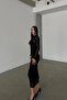 Women's Black Tulle Dress 1026-221355 - 3