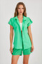 Short Sleeve Shirt with Sleeve Detail