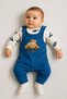 Car Embroidered Baby Boy Jumpsuit 3-Piece Jumpsuit Set – Bodysuit, Jumpsuit and Socks |   3-6-9 Months Baby Outfit - 6