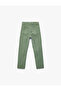 بنطلون أساسي مريح من القطن بقصة مريحة وخصر مطاطي - 4