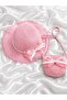 Gift Girl's Straw Summer Hat and Bag Set |   Trendy Model Suitable for Beach Use