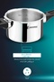 Argent Classic 8L Triply Stainless Steel Pressure Cooker Pan Outer Lid Induction Gas - 2