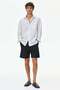 Regular Fit Linen-blend shorts - 3