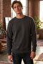 Men's Focus Flexible Fabric Soft Textured Casual Sweatshirt Anthracite M401-R0342-04 - 2