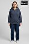 Women's Plus Size Zippered Hooded Thin Sweatshirt Cardigan - Comfortable Fit Spr26Bhr960