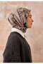 Aura Pattern Cotton Silk Scarf Light Gray - 4