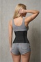 Latex Hourglass Look Waist Corset with Clasps - 3