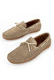 , Men's Genuine Leather Casual Shoes 1611064Z041 Beige - 6