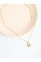 Elegant Necklace with Gold Color Zircon Stone - 3