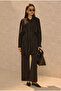 Wide Piece Design Shirt Black - 3