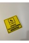 Caution Slippery Floor Stair Warning Sticker Foil Label - 4