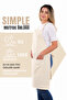 Simple kitchen apron with adjustable strap - 2