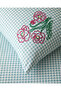 Pastel Gingham Cotton Single Duvet Cover Set 160X220 cm Pink - Orange - 3