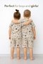 Girls Boys Children's Letter Printed Summer Pajamas Set - 6