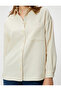 Oversize Shirt Pocket Detailed Long Sleeve - 5