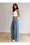 Christian 90's Light Blue Palazzo Wide Leg Super High Waist Jeans - 2