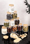 12-Piece Bamboo Vacuum Lid Luxury Glass Spice Jar Set with Spoon and Transparent Labels, 300 ml - 4