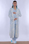 Effortt Maternity Maternity Pajama Set with Blue Dressing Gown - 2
