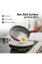 3-Piece Ceramic Frying Pan Set, PFAS-Free Healthy Cooking Skillet Set - Purple - 3