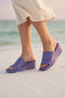Lila Leather Women's Wedge Heel Pack Slipper 01Wy2404 - 2