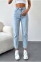 Women's High Waist Mom Jeans Pants 100% Cotton No Stretch - 4