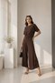 Women's Draped Modal Blouse and Flounce Detailed Palazzo Pants Set - 2