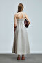 Selene Women's Strap Linen Dress Beige - 6