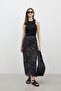 PATTERNED TULK SKIRT LOTUS - 2