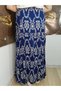 Elastic Waist 3-Layer Ruffled Viscose Fabric Skirt, Mevlana Long Cotton Skirt - 6