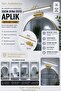 35cm Gold Case Led Table and Mirror Top Sconce White Light Modern Wall Lighting